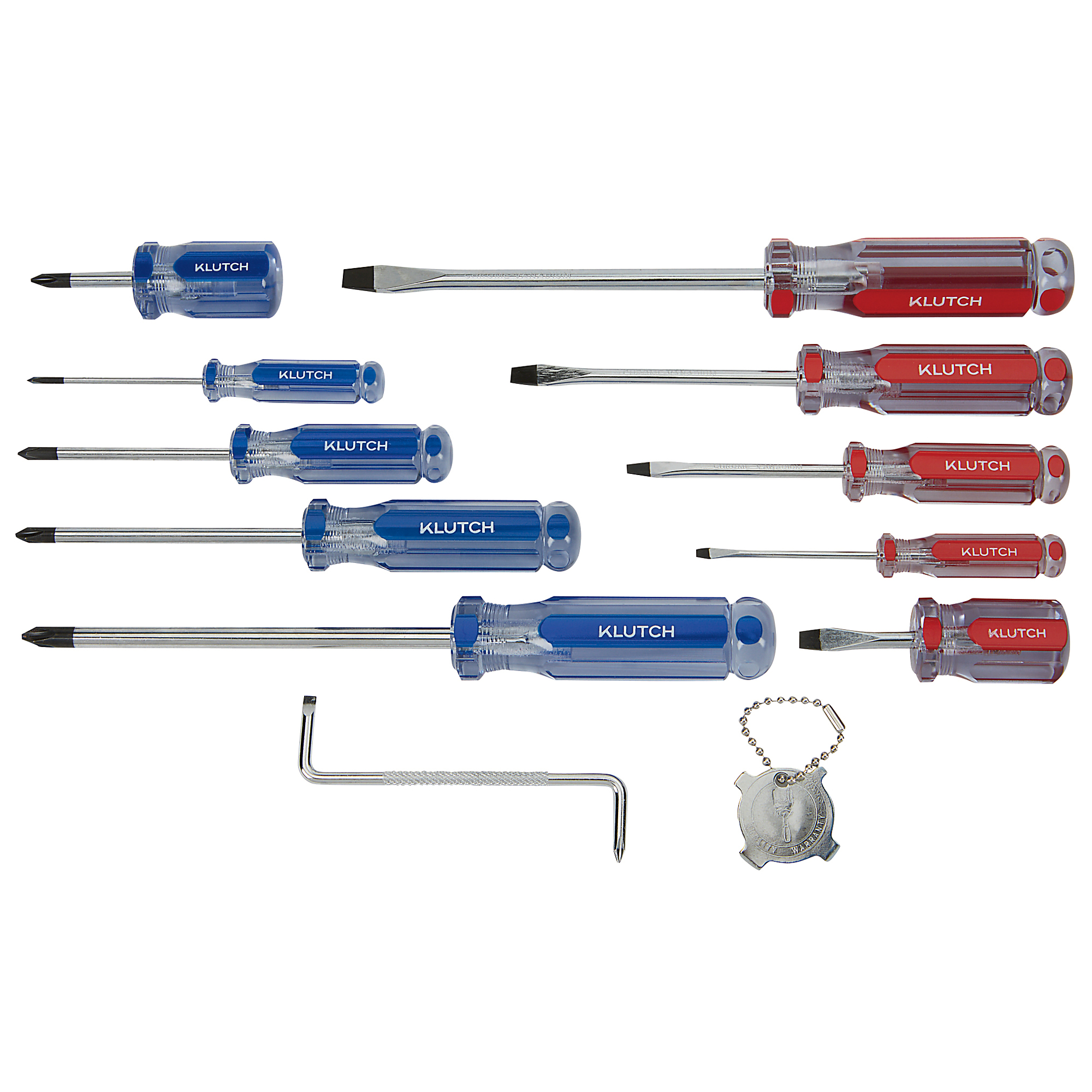 Klutch 12-Pc. Assorted Combination Screwdriver Set
